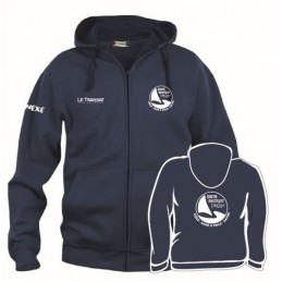Basic Hoody Full zip Bleu Foncé