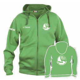 Basic Hoody Full Zip Vert Pomme